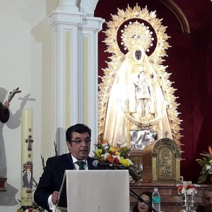 Joaquín Rivera destaca en un sentido pregón el verdadero valor de hermandad que se vive en la Hermandad del Pinar