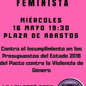 La Asamblea feminista se concentrará para exigir el cumplimiento del presupuesto del Pacto de Estado contra la violencia de género