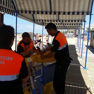 Chipiona ya tiene todo dispuesto para iniciar el servicio de baños para personas con discapacidad