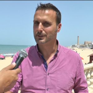 Javier Díaz anuncia las actuaciones para la regeneración de las playas de Chipiona por parte de Demarcación de Costas