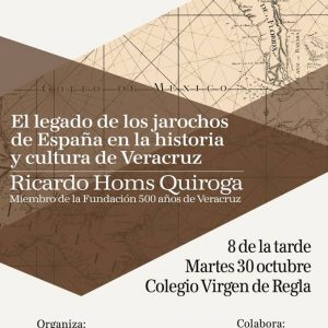 Ricardo Homs Quiroga ofrece el próximo martes una conferencia sobre el legado de los jarochos de España en la historia y la cultura de Veracruz