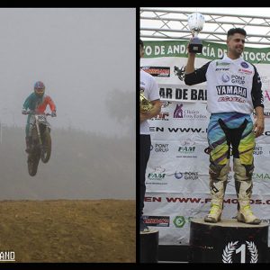 Alberto Pacheco primero y Víctor Rodríguez sexto en la penúltima carrera del campeonato andaluz de motocross