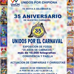 Unidos por Chipiona celebra 35 años del Carnaval con una exposición fotográfica y diversos actos