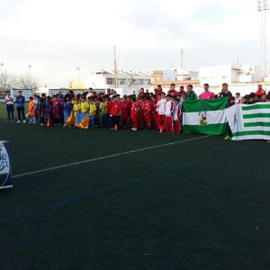Casi doscientos jugadores participaron en la clasificación para el Mundialito de escuelas de fútbol benjamín y alevín celebrada en Chipiona