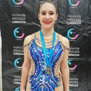 Elena Moreno La O se clasifica para el Campeonato de España de gimnasia rítmica individual tras lograr un tercer puesto en el andaluz