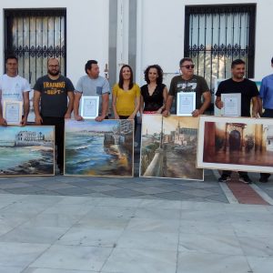 El Certamen de pintura rápida Ciudad de Chipiona se estrena con éxito de participación