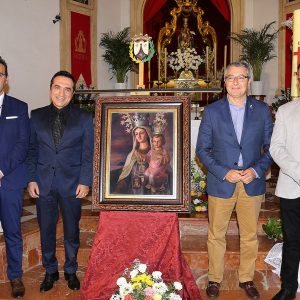 El pintor Antonio Montiel autor del cartel de la Romería de San Isidro de Almogia y del Centenario del Carmen de Rincón de la Victoria