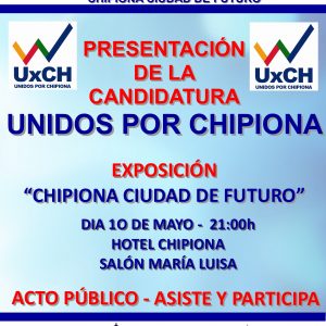 Unidos por Chipiona presenta su candidatura el próximo 10 de mayo