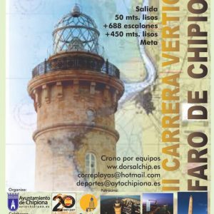 Ayuntamiento y Correplayas lanzan la segunda edición de la subida vertical al faro de Chipiona para el 29 de septiembre