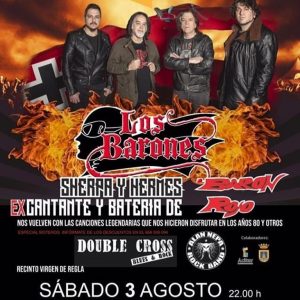 Este sábado llega a Chipiona el rock que hizo época con Los Barones, la banda del vocalista y el batería de los legendarios Barón Rojo