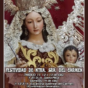 Confirmado el programa de actos de las Fiestas de la Virgen del Carmen en Chipiona