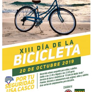 El próximo domingo 20 de octubre se celebra la XIII edición del Día de la Bicicleta