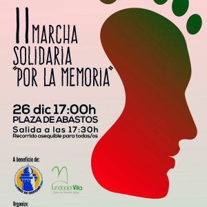 La Marcha solidaria ‘Por la memoria’ no coincidirá este año con la Carrera Popular San Silvestre