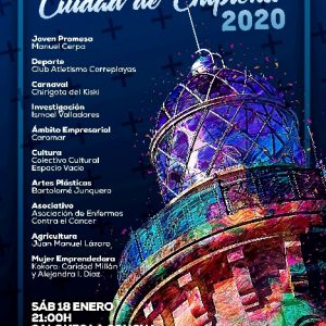 Diez personas, empresas y colectivos  serán distinguidos este sábado en los Premios Ciudad de Chipiona’