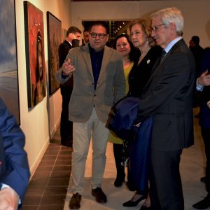 Una obra de Bartolomé Junquero en la exposición en Madrid de la 55 edición del Premio Reina Sofía de Pintura y Escultura