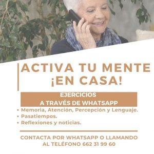 Chipiona lanza un programa de estimulación cognitiva a través de Whatsapp