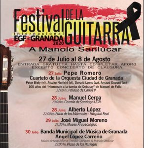 El chipionero Manuel Cerpa participará en el Festival Internacional de Guitarra de Granada