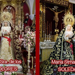 Días de veneración en Chipiona a Nuestra Señora de los Dolores y María Santísima de la Soledad