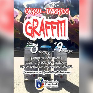 La delegación de Juventud pone en marcha un curso de Graffiti que se impartirá en octubre