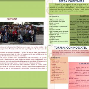 La berza chipionera y las torrijas al moscatel en un recetario digital elaborado por el programa Mayores Activos de Diputación de Cádiz