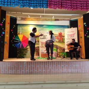 La edición de este año del Aula de Flamenco de la Diputación de Cádiz pasó ayer por el colegio Virgen de Regla de Chipiona