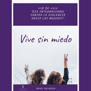 Igualdad organiza actuaciones para hacer visible el 25 de noviembre, Día Internacional para erradicar la violencia machista, acordes a la pandemia que vivimos