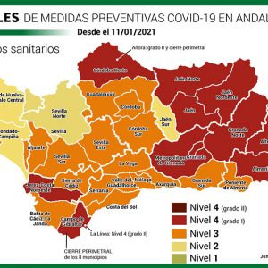 Chipiona en nivel 4 de alerta, grado  I, por la pandemia desde las 00:00 h. del lunes 11 de enero