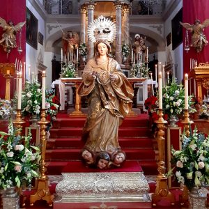 La Virgen de la O de la parroquia de Chipiona será restaurada de forma inminente con una subvención de la Junta de Andalucía