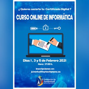 Juventud pone en marcha un curso online de informática para la obtención del certificado digital