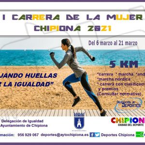 185 inscritos en la I Carrera de la Mujer de Chipiona que cierra inscripciones este viernes