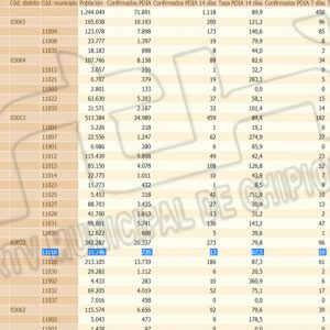 Dos nuevos contagios hacen que la tasa covid de Chipiona vuelva a subir y se sitúe en 67,5