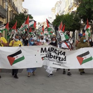 Marcha por la Libertad del Pueblo Saharaui.  Etapa 2.  Puerto Real – El Puerto – Rota  21 de mayo.