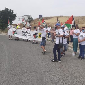 Marcha por la Libertad del Pueblo Saharaui.  Etapa 11.   Carmona- Ecija 30 de Mayo