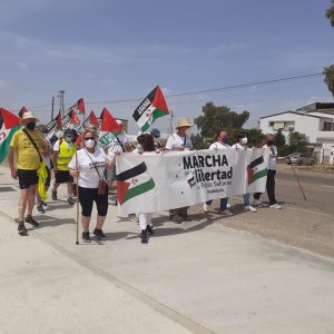 Marcha por la Libertad del Pueblo Saharaui.  Etapa 12.  Écija- La Carlota 31 de Mayo