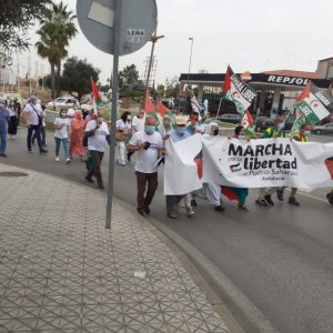 Marcha por la Libertad del Pueblo Saharaui.  Etapa 8. Sevilla- Mairena/ El Viso de Alcor  27 de Mayo