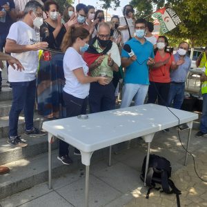 Marcha por la Libertad del Pueblo Saharaui.  Etapa 9. Mairena/ El Viso de Alcor-Arahal  28 de Mayo