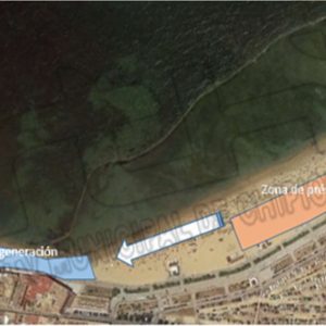 Lucas Díaz destaca la importancia de la colaboración de Demarcación de Costas para la puesta a punto de la playa de La Cruz del Mar