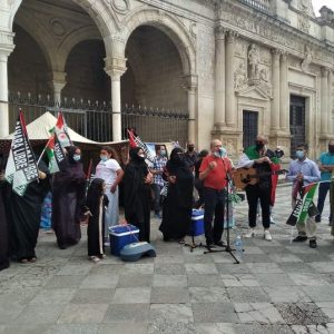 Marcha por la Libertad del Pueblo Saharaui.  Etapa 3. Rota-Jerez  22 de mayo.