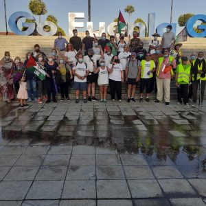 Marcha por la Libertad del Pueblo Saharaui.  Etapa 17.  Griñón- Fuenlabrada 17 de Junio