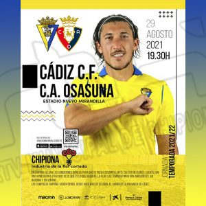 La flor cortada de Chipiona protagoniza el cartel de encuentro del Cádiz C.F. de este domingo
