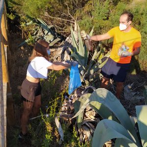 Recogidos más de 200 kilos de residuos en Chipiona a través de la campaña ‘Por las playas y los mares, #libera1m2’