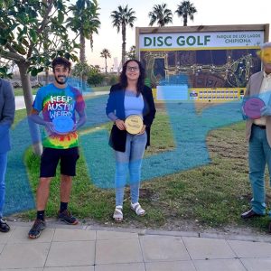 Inaugurado un campo municipal de Disc Golf de 18 hoyos en Costa Ballena Chipiona con un Campeonato de España