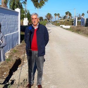 Luis Mario Aparcero anuncia que las obras de arreglo del camino de la Reyerta se encuentran en fase contratación