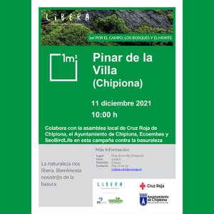 Cruz Roja organiza la una recogida de residuos en el pinar de Chipiona con el proyecto ‘LIBERA, unidos contra la basuraleza’ de Ecoembes