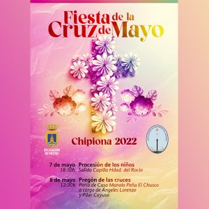 Las cruces de mayo de Chipiona vuelven en 2022 con procesión de los niños y pregón de Ángeles Lorenzo y Pili Cayuso