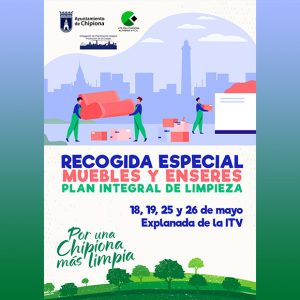 Nueva recogida especial de muebles y enseres en Chipiona los días 18, 19, 25 y 26 de mayo en la explanada de la ITV