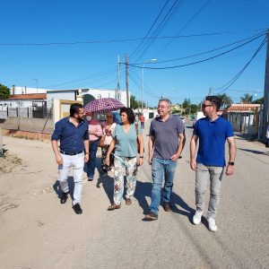 IU visita las obras de La Reyerta y recuerda que su inicio ha sido fruto de la demanda ciudadana trasladada por IU a las instituciones