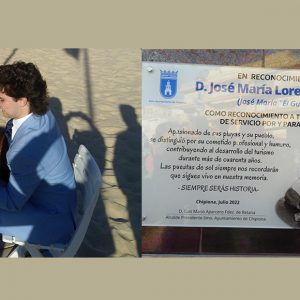 José María Lorenzo ‘El Guardia’, a título póstumo, y el guitarrista Manuel Cerpa protagonizan la inauguración de las playas chipioneras