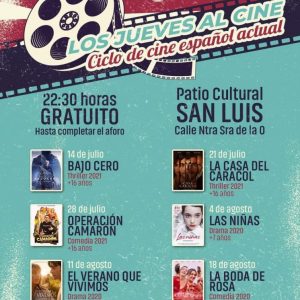 Esta semana arranca el ciclo ‘Los jueves al cine’, un clásico del verano chipionero que ofrecerá seis películas