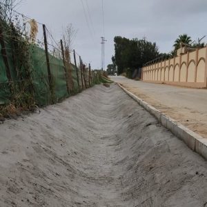 Las obras de evacuación de las aguas pluviales en un tramo de la hijuela de los Gitanos están próximas a finalizar